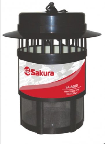 Уничтожитель насекомых Sakura SA-8400 UVA (2х4 Вт) лоток вент