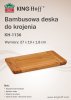 Доска разделочная Kinghoff KH-1136 27х19х1,8 см. бамбук