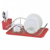 Сушилка для посуды Zeidan Z-1170 красный - фото