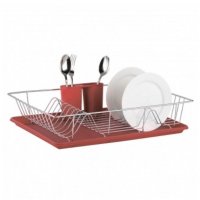 Сушилка для посуды Zeidan Z-1169 красный - фото