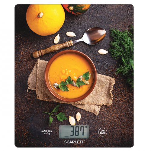 Весы кухонные Scarlett SC-KS57P55 тыквенный суп