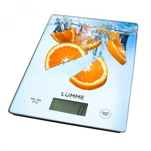 Весы кухонные Lumme LU-1340 апельсиновый фреш