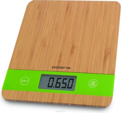 Весы кухонные Polaris PKS 0545D Bamboo