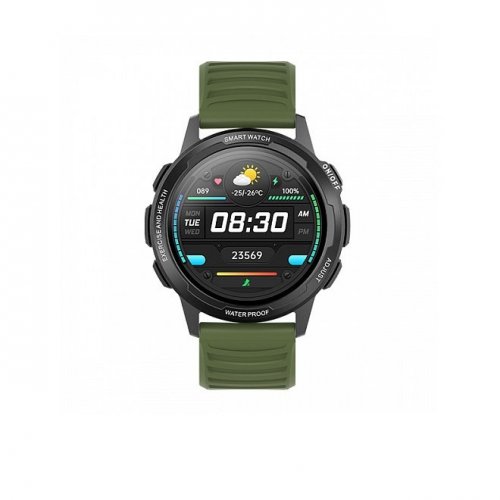 Смарт-часы BQ Watch 1.3, черный/зеленый