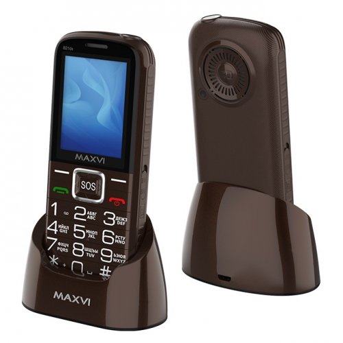 Мобильный телефон Maxvi B21ds Brown (с док-станцией)