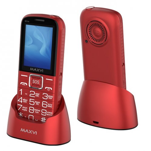 Мобильный телефон Maxvi B21ds Red (с док-станцией)