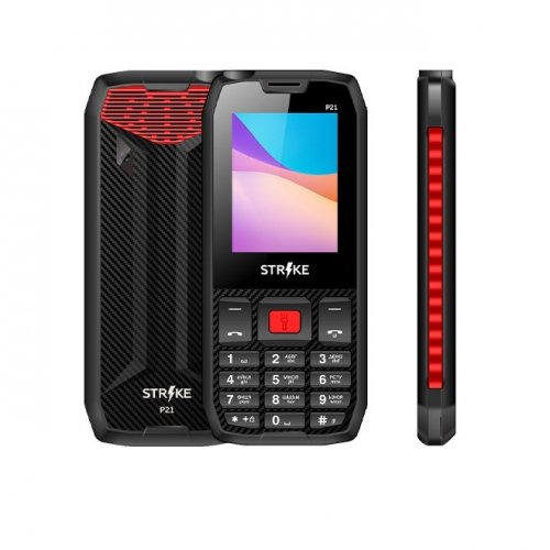Мобильный телефон Strike P21 Black/Red