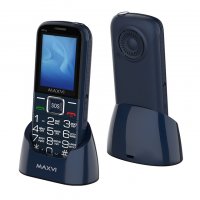 Мобильный телефон Maxvi B21ds Blue (с док-станцией) - фото