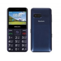 Мобильный телефон Philips Xenium E207 Blue - фото