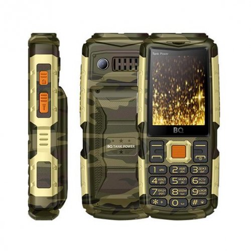 Мобильный телефон BQ BQM-2430 Tank Power (Camouflage+Silver)