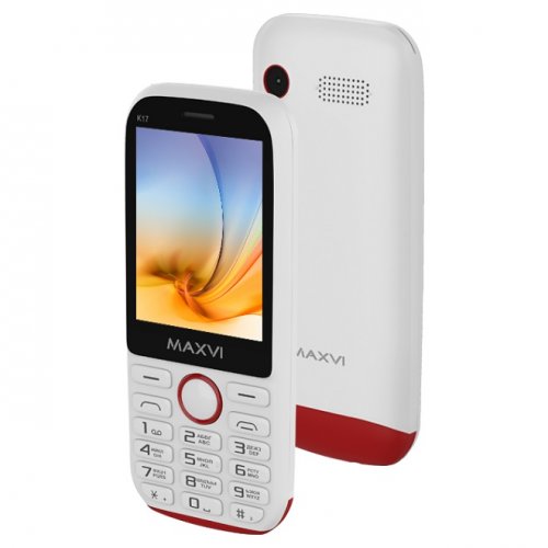 Мобильный телефон Maxvi K17 White-Red