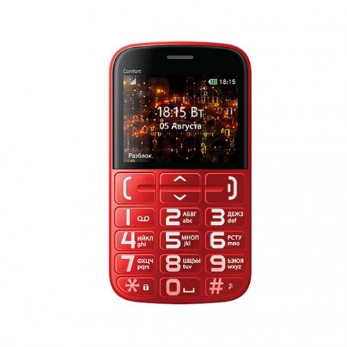 Мобильный телефон BQ BQM-2441 Comfort (red+black)