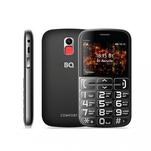 Мобильный телефон BQ BQM-2441 Comfort (black+Silver)