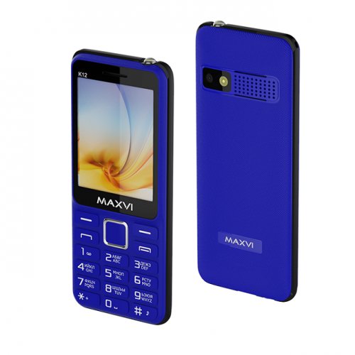 Мобильный телефон Maxvi K12 blue-black