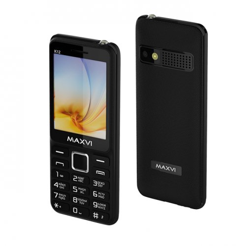 Мобильный телефон Maxvi K12 black-black