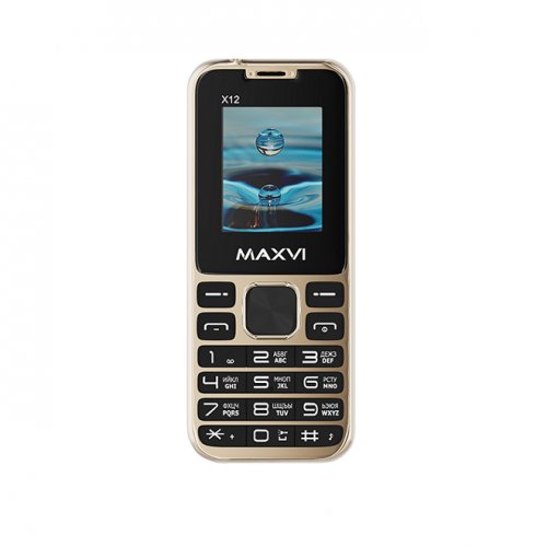 Мобильный телефон Maxvi X12 metallic Gold