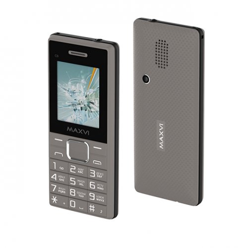 Мобильный телефон Maxvi C9 Grey/Black