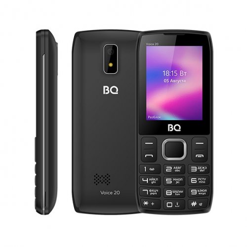Мобильный телефон BQ 2400L Voice 20 Black/Grey