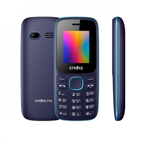 Мобильный телефон Strike P10 Black/Blue