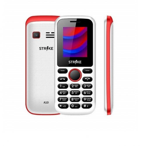 Мобильный телефон Strike A10 White/Red