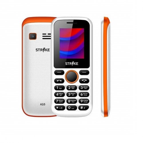 Мобильный телефон Strike A10 White/Orange