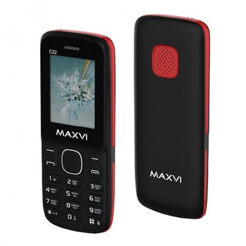 Мобильный телефон Maxvi C22 Black/Red