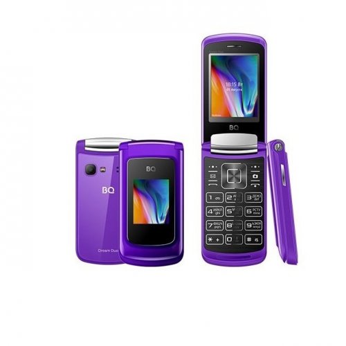 Мобильный телефон BQ 2433 Dream DUO Mirror Purple