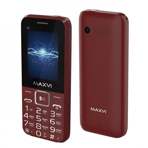Мобильный телефон Maxvi P2 Wine Red