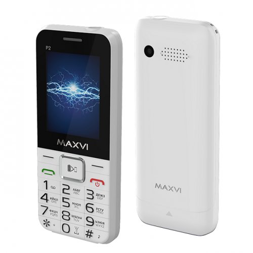 Мобильный телефон Maxvi P2 White