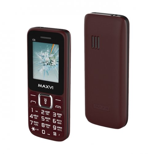 Мобильный телефон Maxvi C3i Wine Red