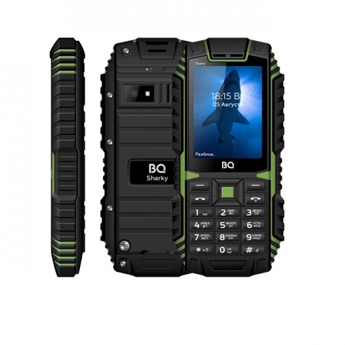 Мобильный телефон BQ 2447 Sharky Black/Green