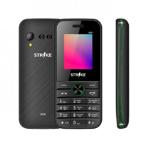 Мобильный телефон Strike A14 Black/Green