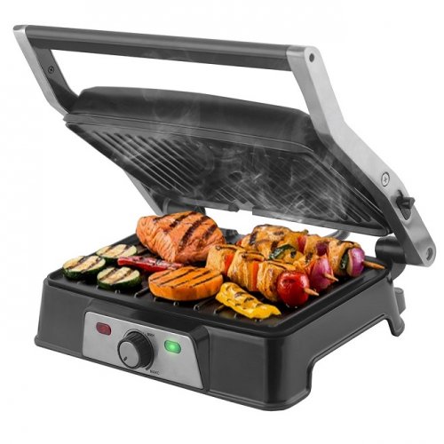 Гриль Endever Grillmaster 220 серебристый/черный