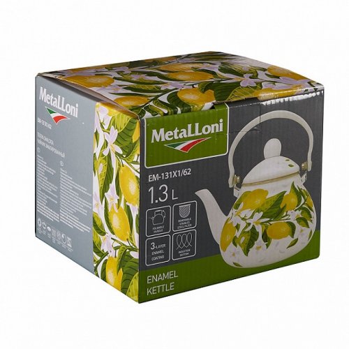 Чайник Metalloni EM-131X1/62 1,3л. Лимоны 