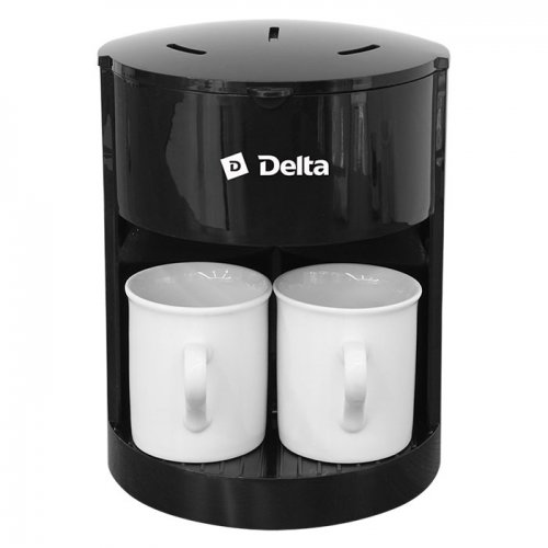 Кофеварка Delta DL-8160 чёрн.250Вт