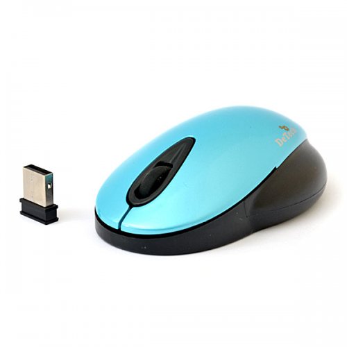 Мышь компьютерная DeTech DE-7087 W Black/Blue