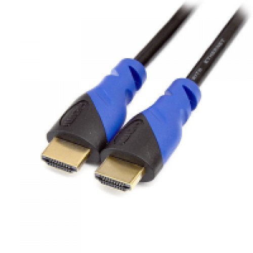 Кабель DeTech HDMI A-A v1.4 Black-Blue 30 AWG 2М