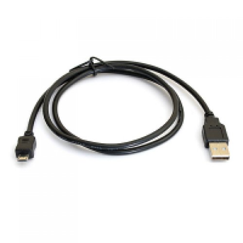 Кабель DeTech USB 2.0 AM/MicroB 5pin black 01м