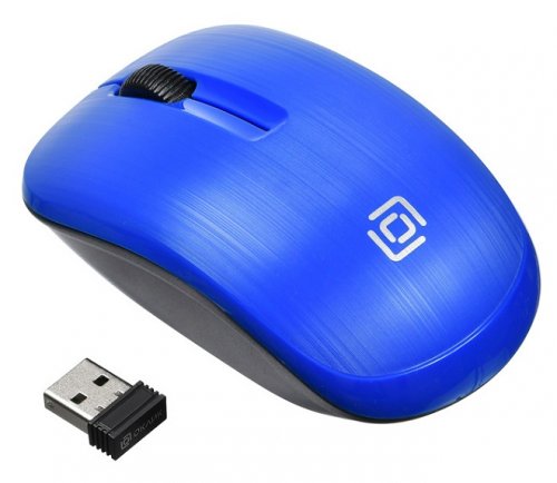 Мышь Oklick 525MW оптическая беспроводная USB синий