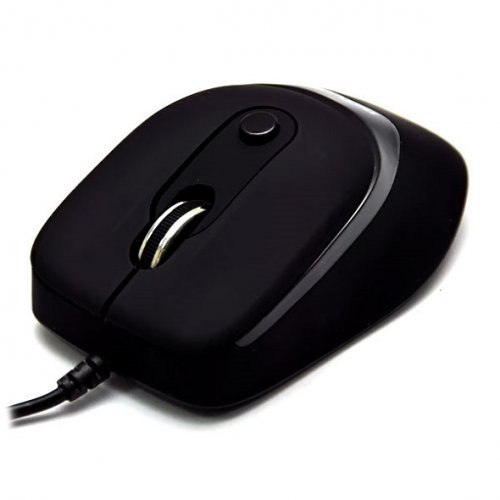 Мышь компьютерная DeTech DE-5011G Shiny Rubber Black