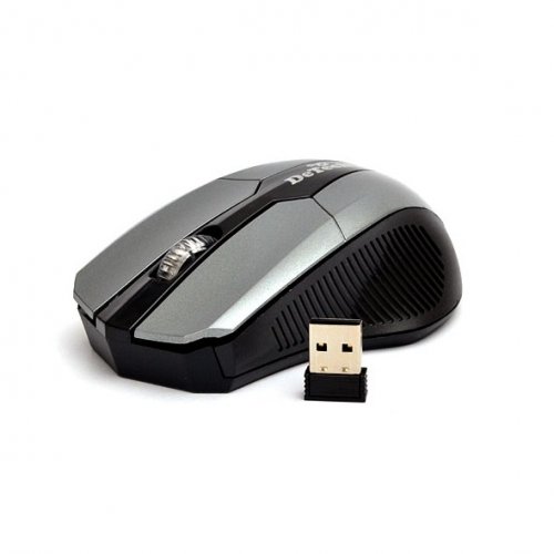 Мышь компьютерная DeTech DE-7090 W Black/Gray