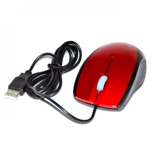 Мышь компьютерная DeTech DE-3062 Shiny Red