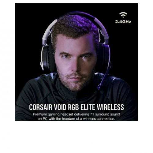 Игровая гарнитура Corsair Gaming VOID RGB ELITE премиум-класса с объемным звуком 7.1