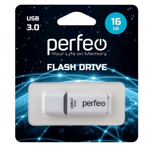 Флеш-драйв Perfeo USB 3.0 16GB C12 White
