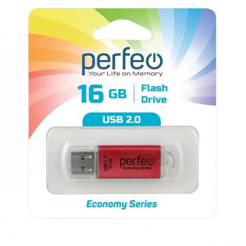 Флеш-драйв Perfeo USB 16GB E01 Red
