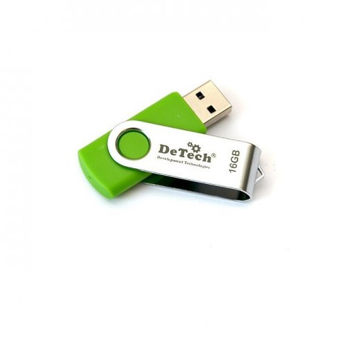 Флеш-драйв De tech USB Drive MT-16GB Green