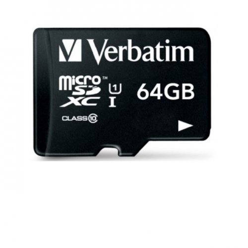 Карта памяти Verbatim microSd 64Gb High-Capacity (Class 10)