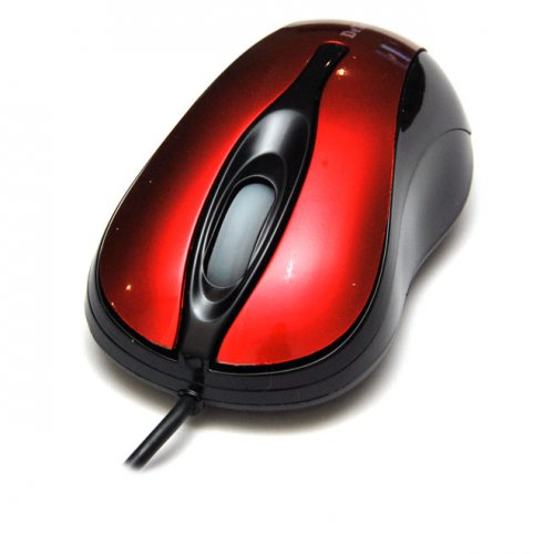Мышь компьютерная DeTech DE-2038 Shiny Red