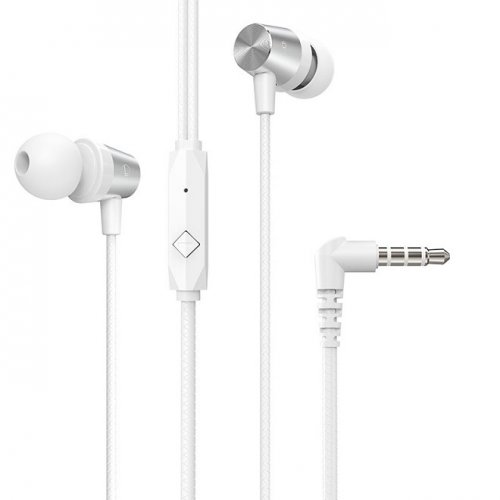 Наушники Hoco M79 Cresta universal earphones with microphone White