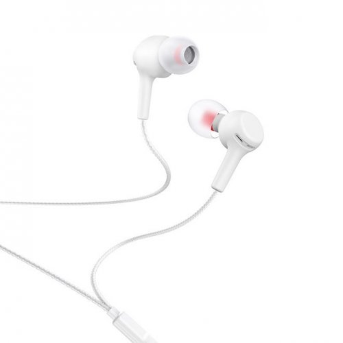 Наушники Hoco M78 El Placer universal earphones with microphone White